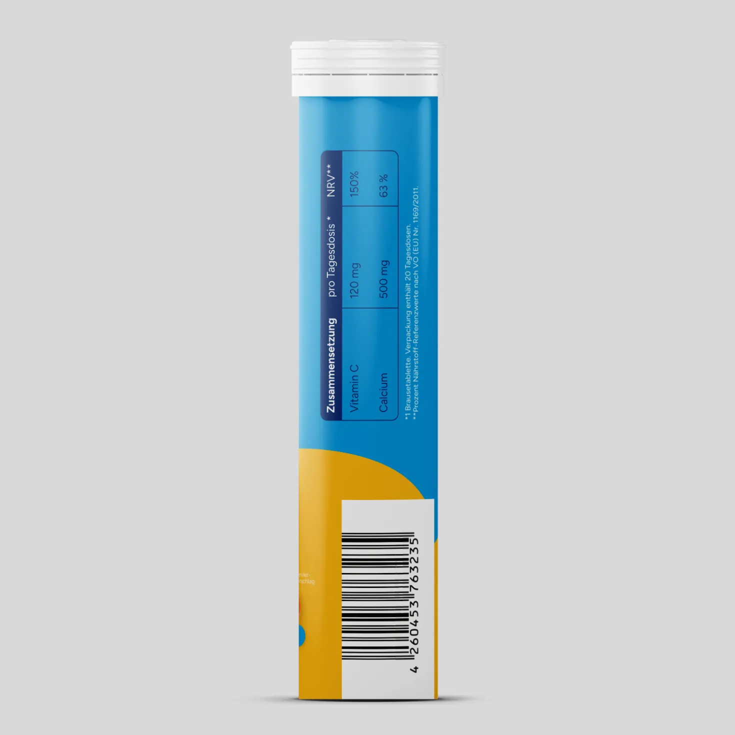 Calcium + Vitamin C - Orange (20 Brausetabletten) - 6er Pack