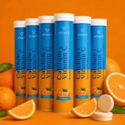 Calcium + Vitamin C - Orange (20 Brausetabletten) - 6er Pack