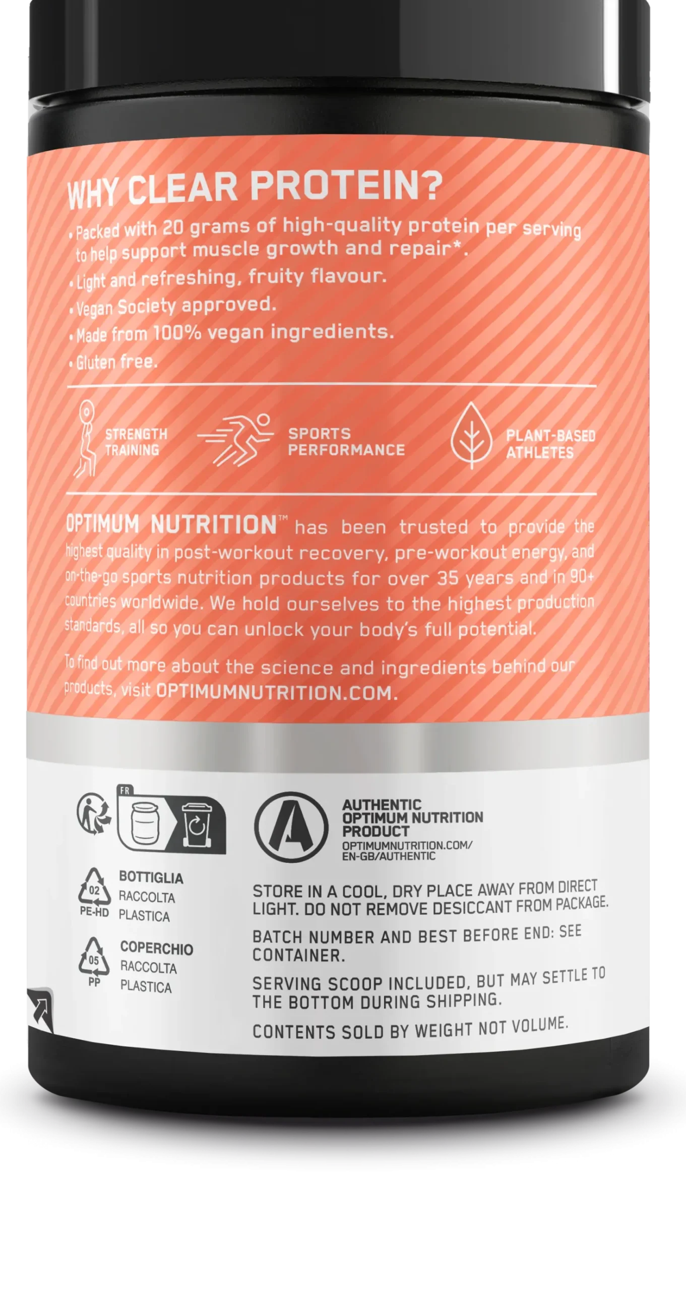 Clear Protein 100% Plant Protein Isolate (280g)
