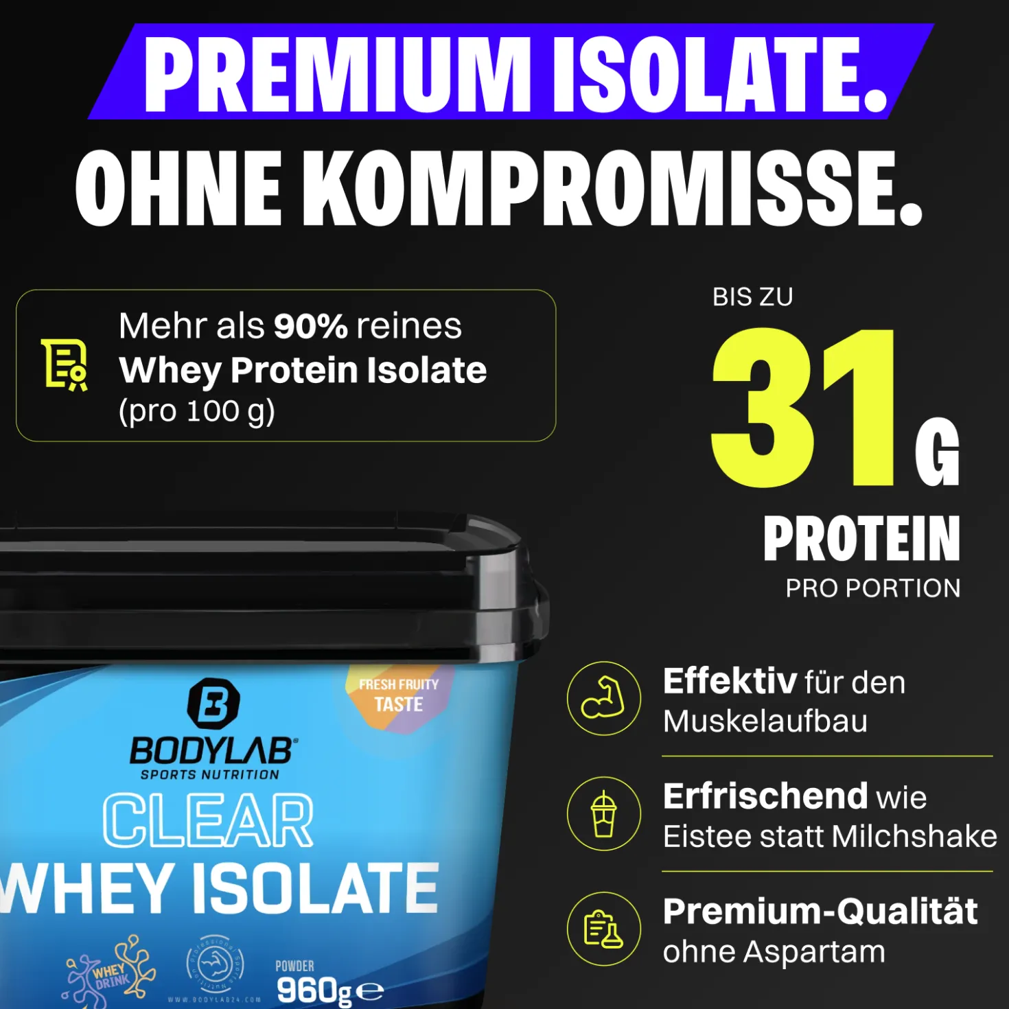 Clear Whey Isolate (960g)