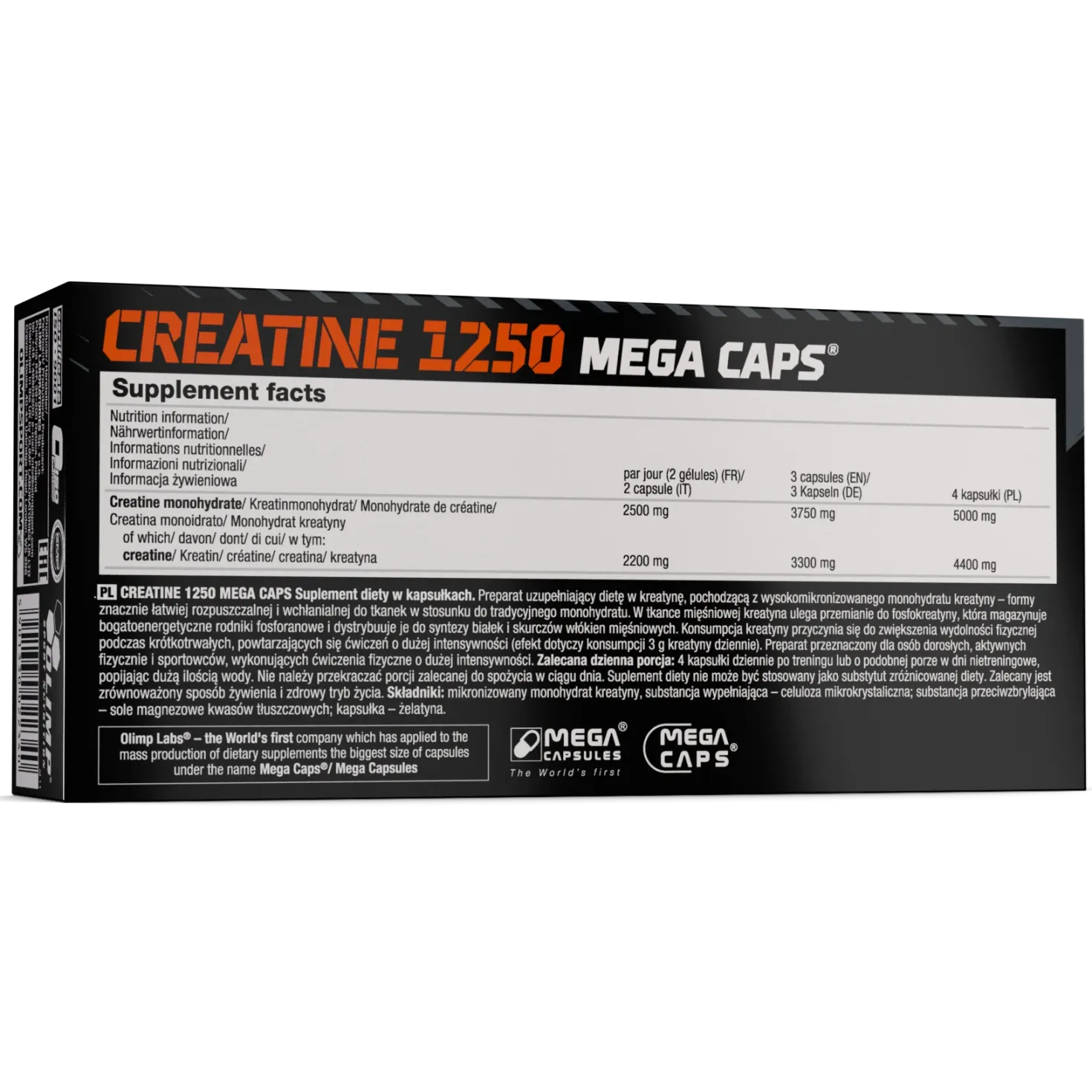 Creatine Mega Caps 1250 (120 Kapseln)