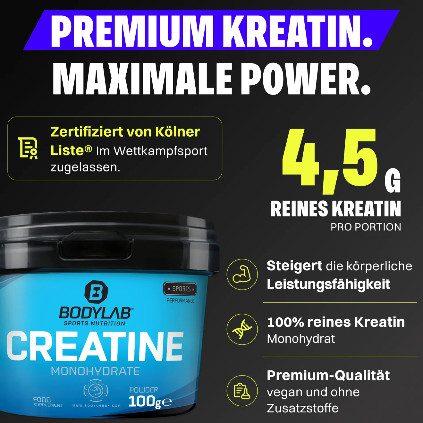 Creatine Monohydrate Powder (100g)