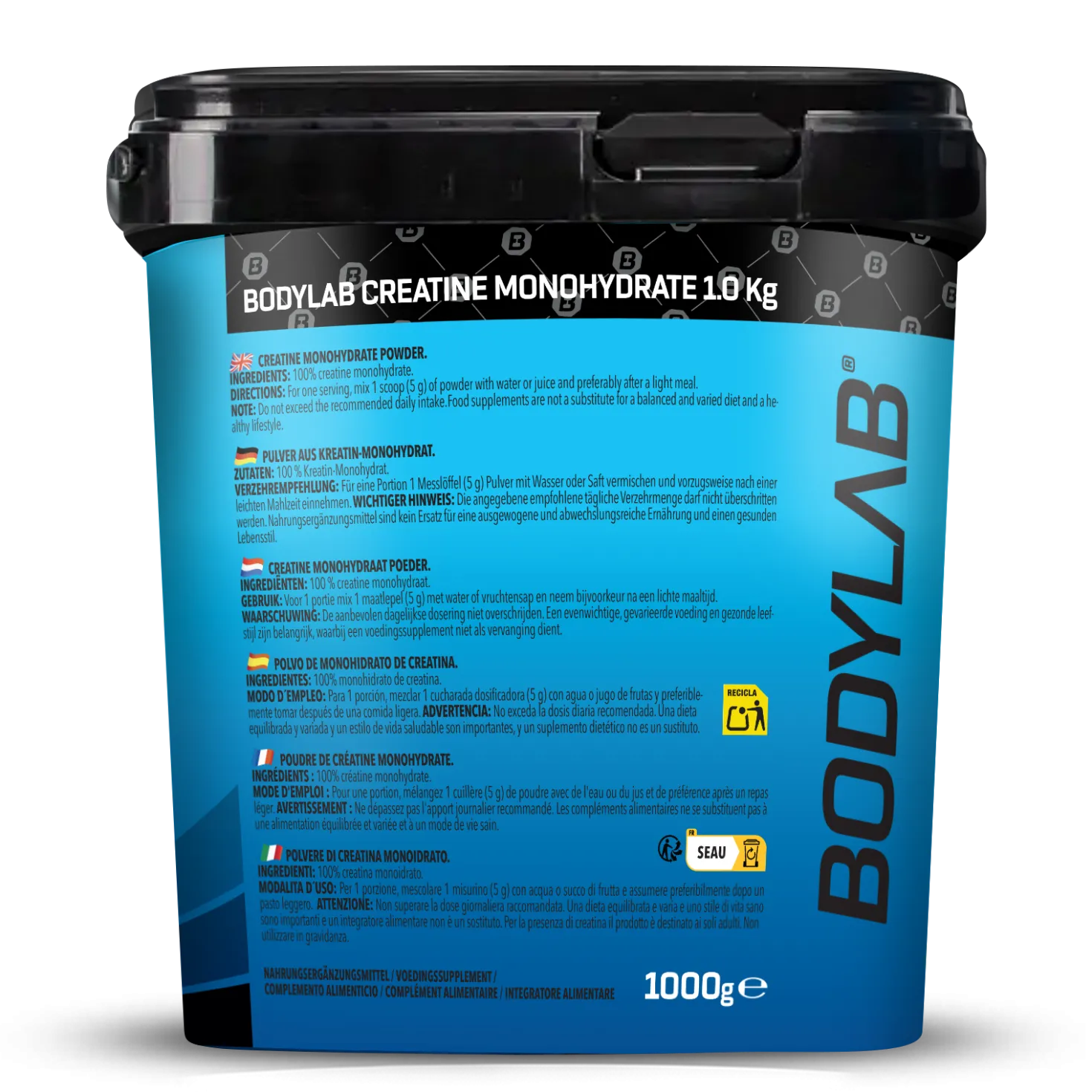 Creatine Monohydrate - 100% Pure Powder (1000g)