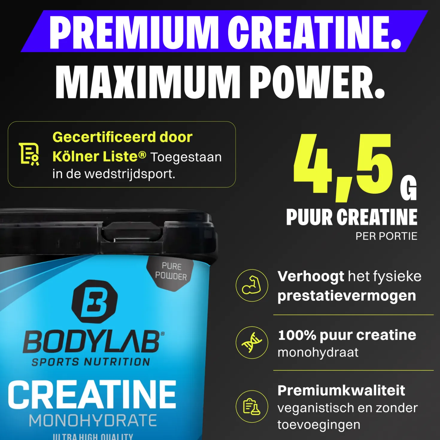 Creatine Monohydrate - 100% Pure Powder (1000g)