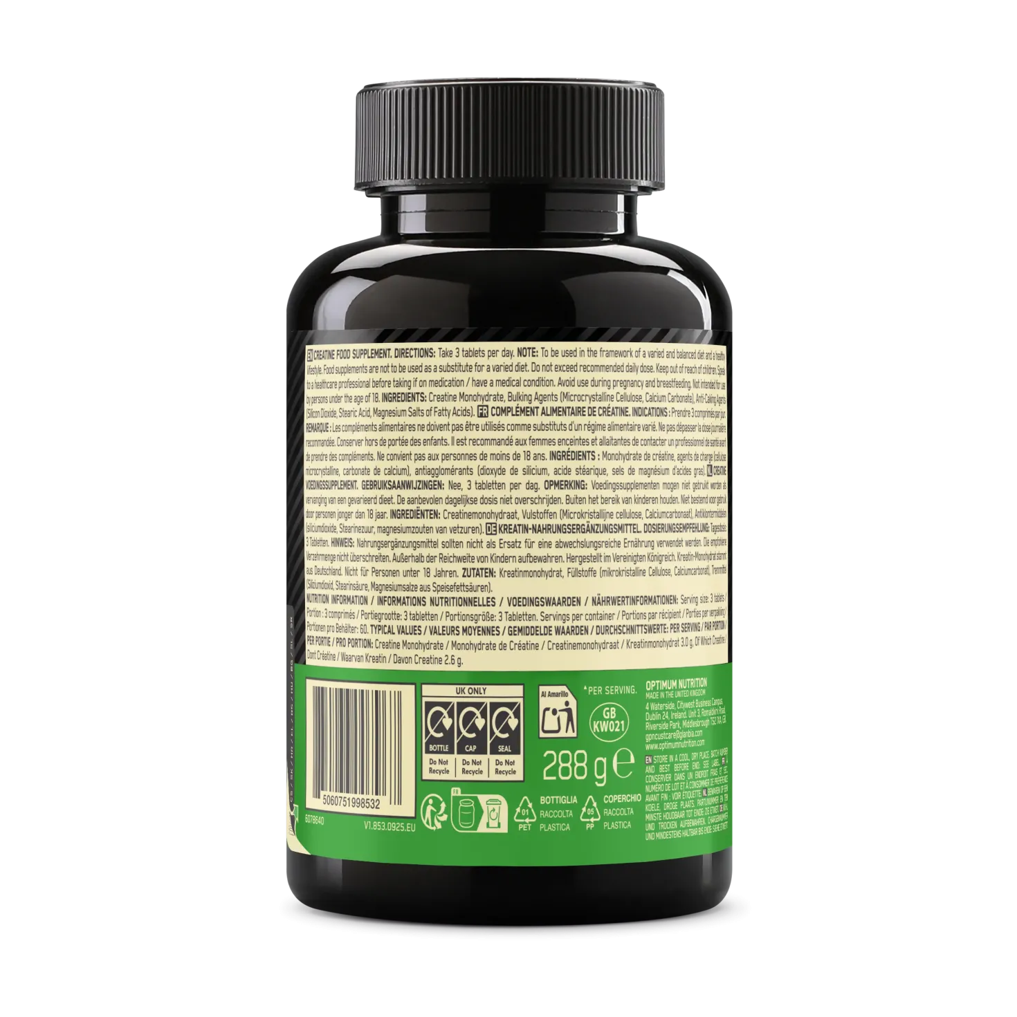 Creatine Monohydrate (180 Tabletten)