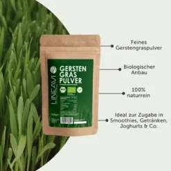 Doppelpack: Bio Gerstengraspulver (2x1000g)
