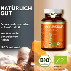 Doppelpack: Bio Kurkuma Kapseln (2x180 Kapseln)