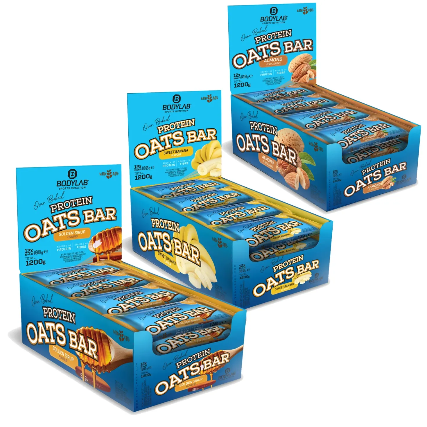 Dreierpack Protein Oats Bar (3x12x100g)