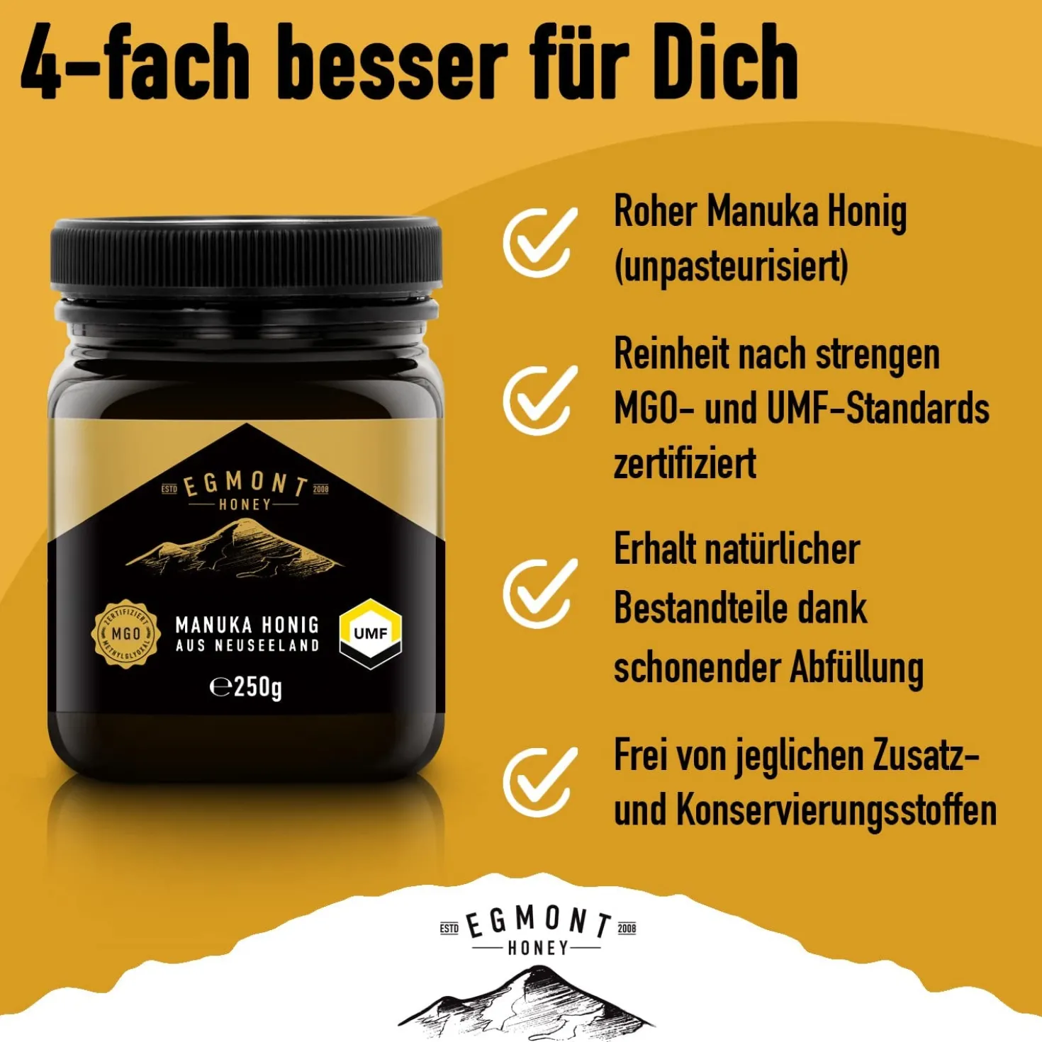 Egmont Manuka Honig MGO 300+ UMF 10+ (250g)