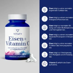 Eisen + Vitamin C (60 Kapseln)