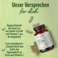 Eisen + Vitamin C Kapseln (180 Kapseln)