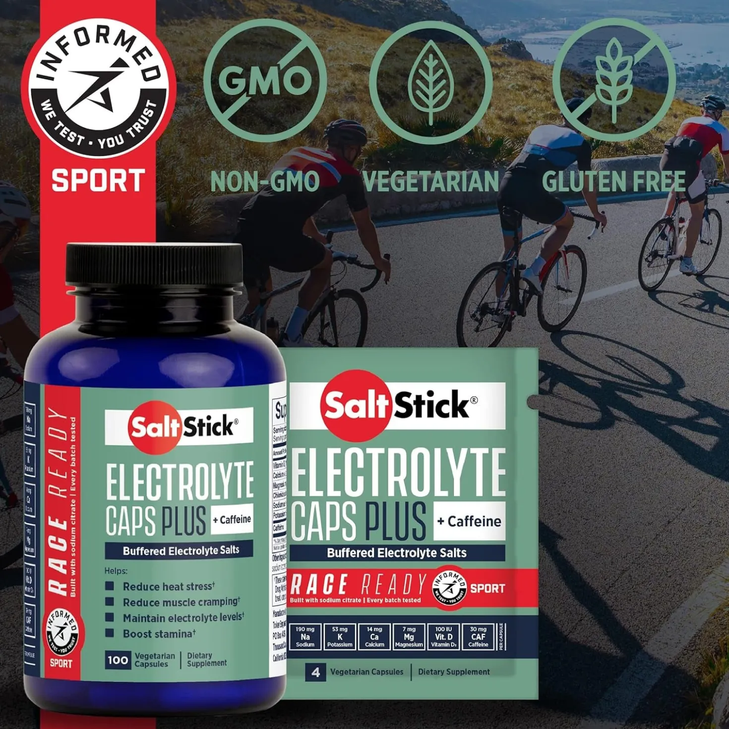 Electrolyte Caps Plus Salzkapseln (100 Kapseln)