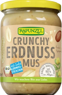 Erdnussmus Crunchy mit Salz bio (500g)