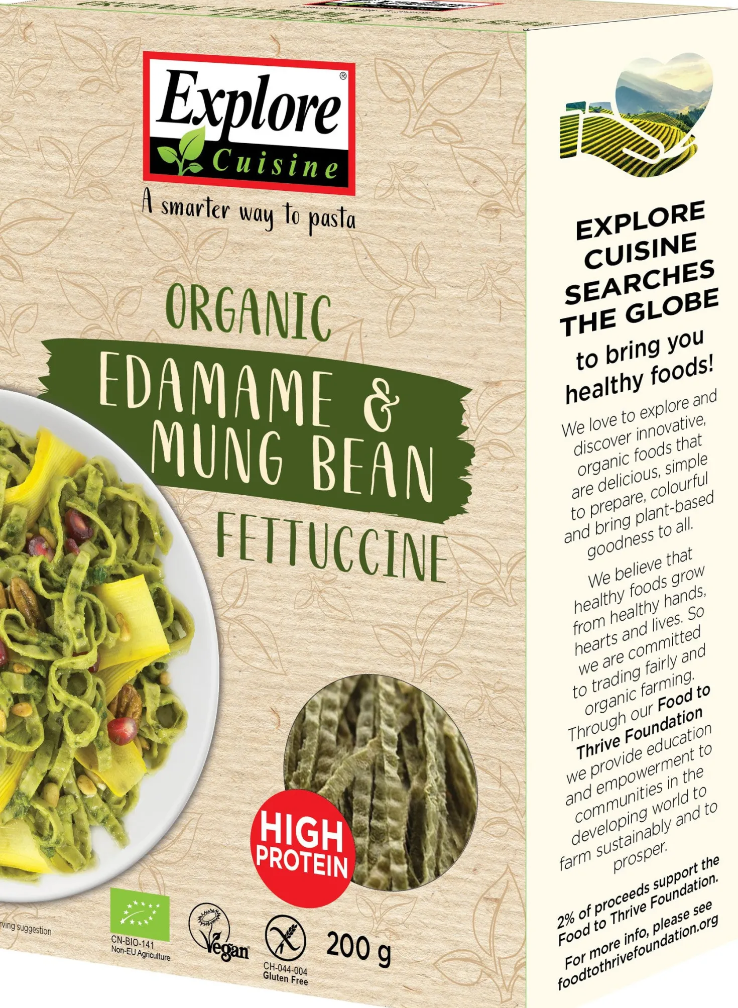 Fettuccine Edamame & Mungbohnen bio (200g)