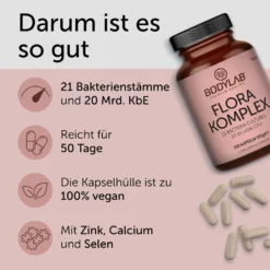 Flora Complex / Komplex (150 Kapseln) (21 Bacteria Cultures 20 Billion CFU)