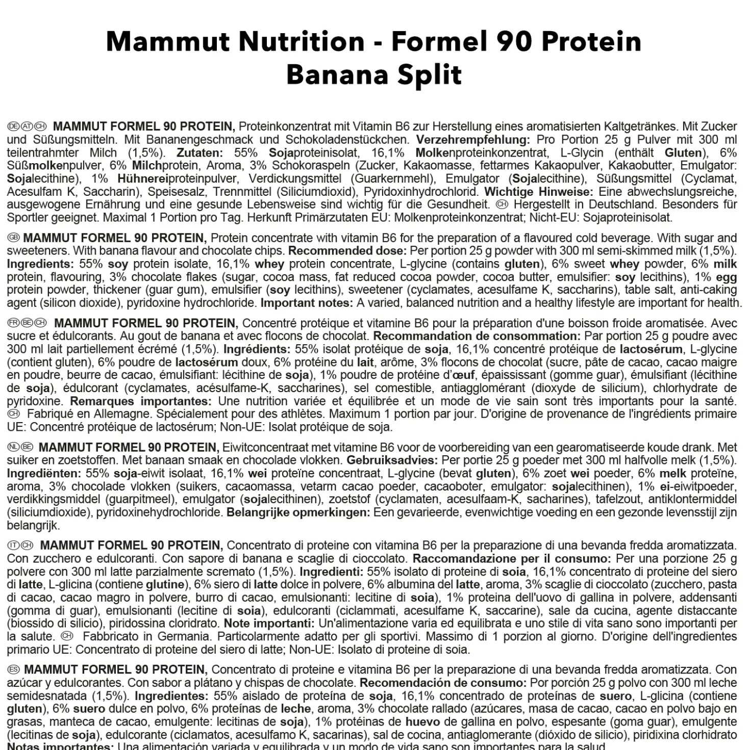 Formel 90 Protein (3000g)