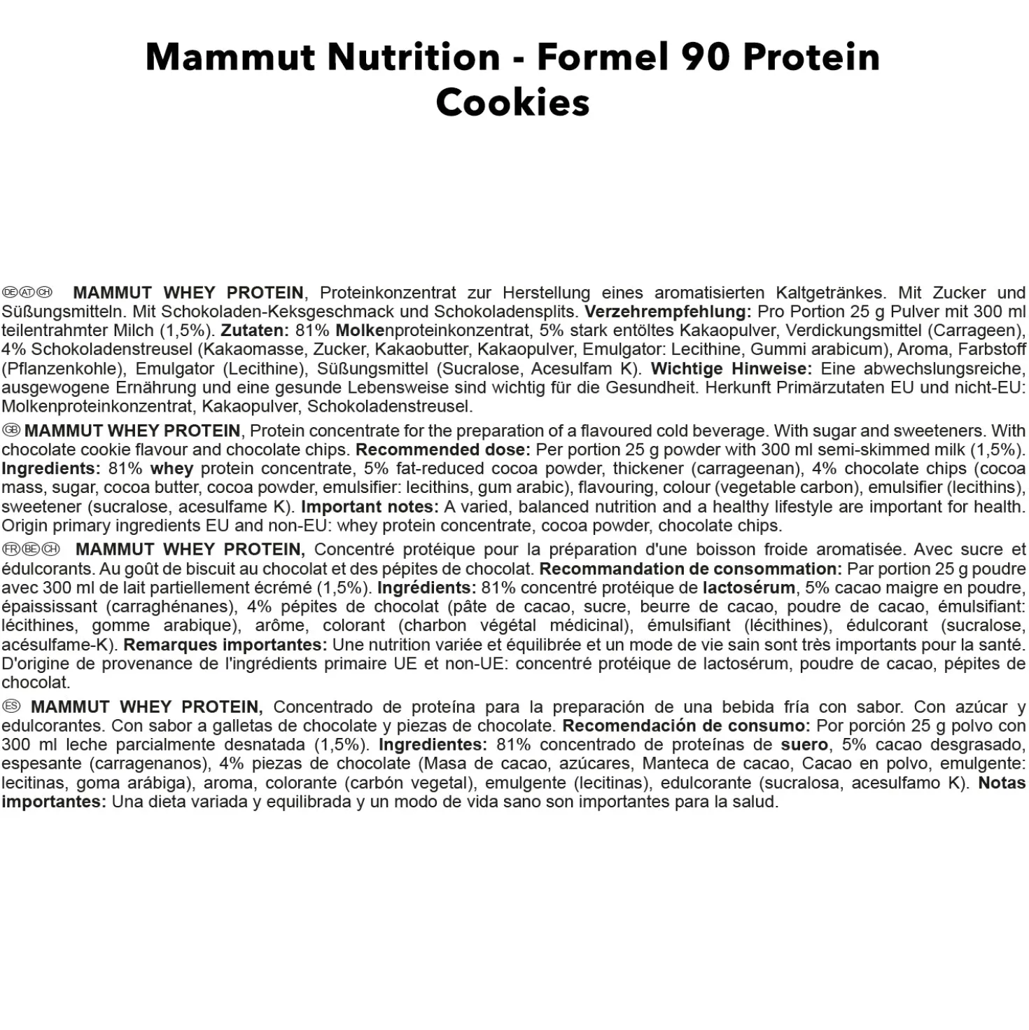 Formel 90 Protein (3000g)