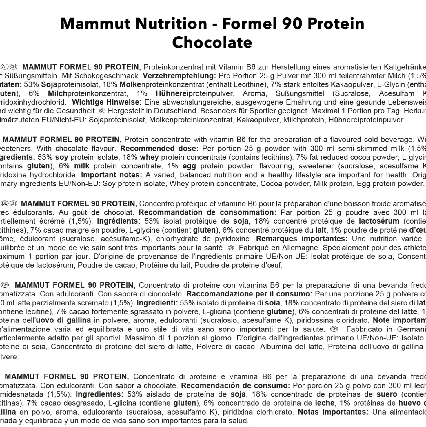 Formel 90 Protein (3000g)