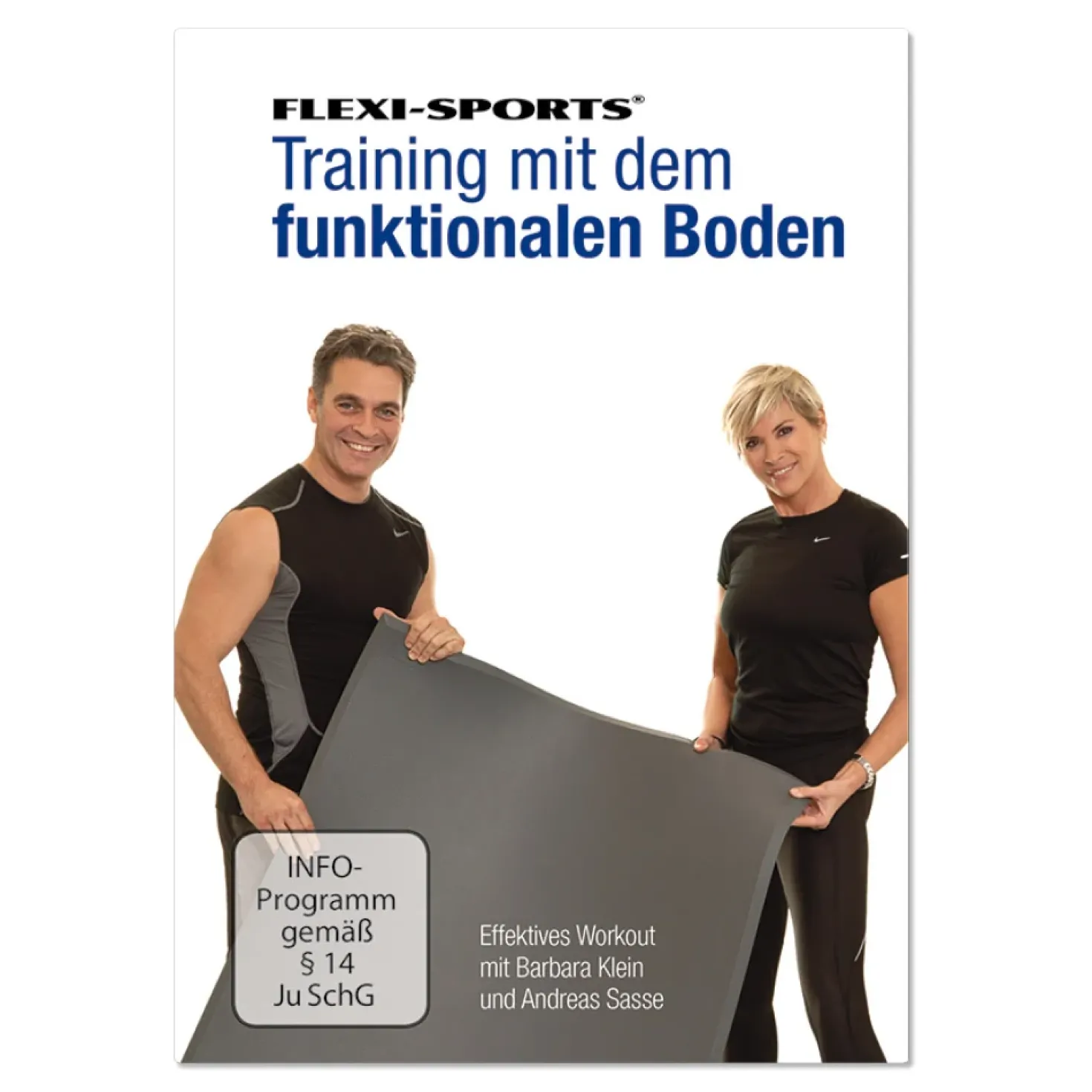 Functional Training Bodenmatte Grün + Übungs-Video "Training mit dem Funktionalem Boden"