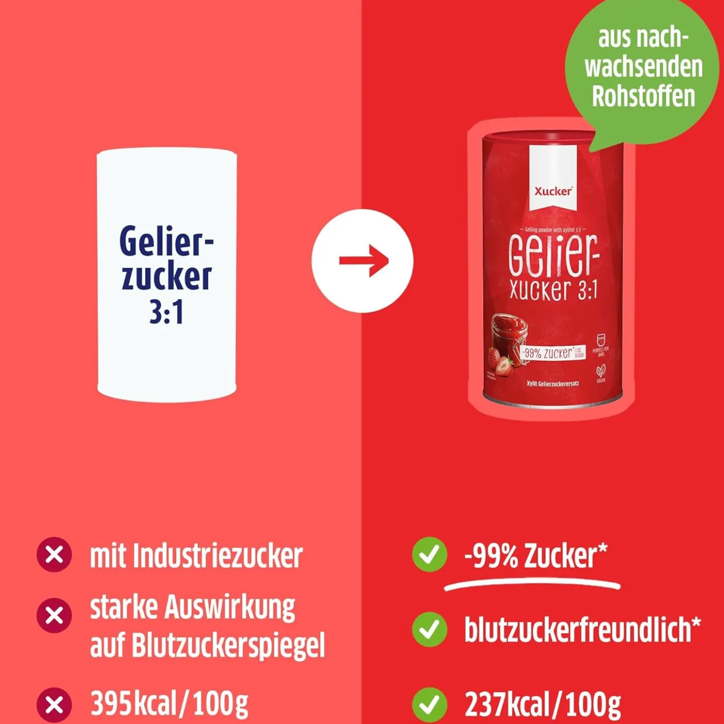 Gelier-Xucker 3:1 (1000g)