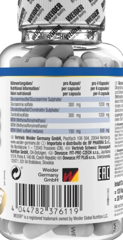 Glucosamine + Chondroitin Plus MSM (120 Kapseln)