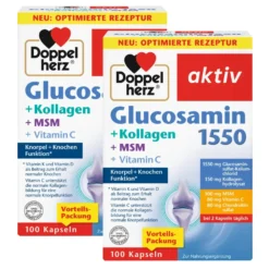 Glucosamin 1550 + Kollagen + MSM + Vitamin C (2x100 Kapseln)