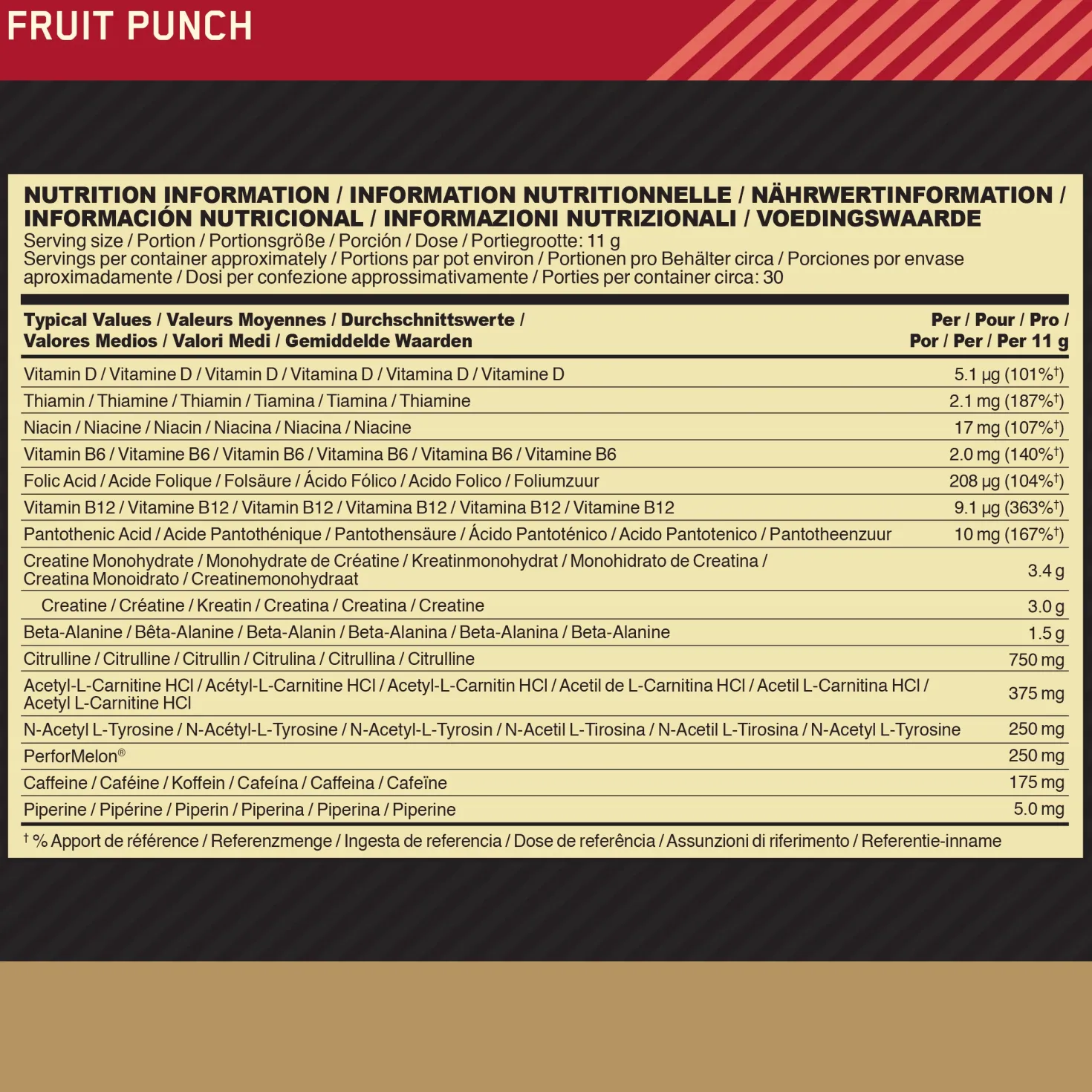 Gold Standard Pre-Work Out (330g)