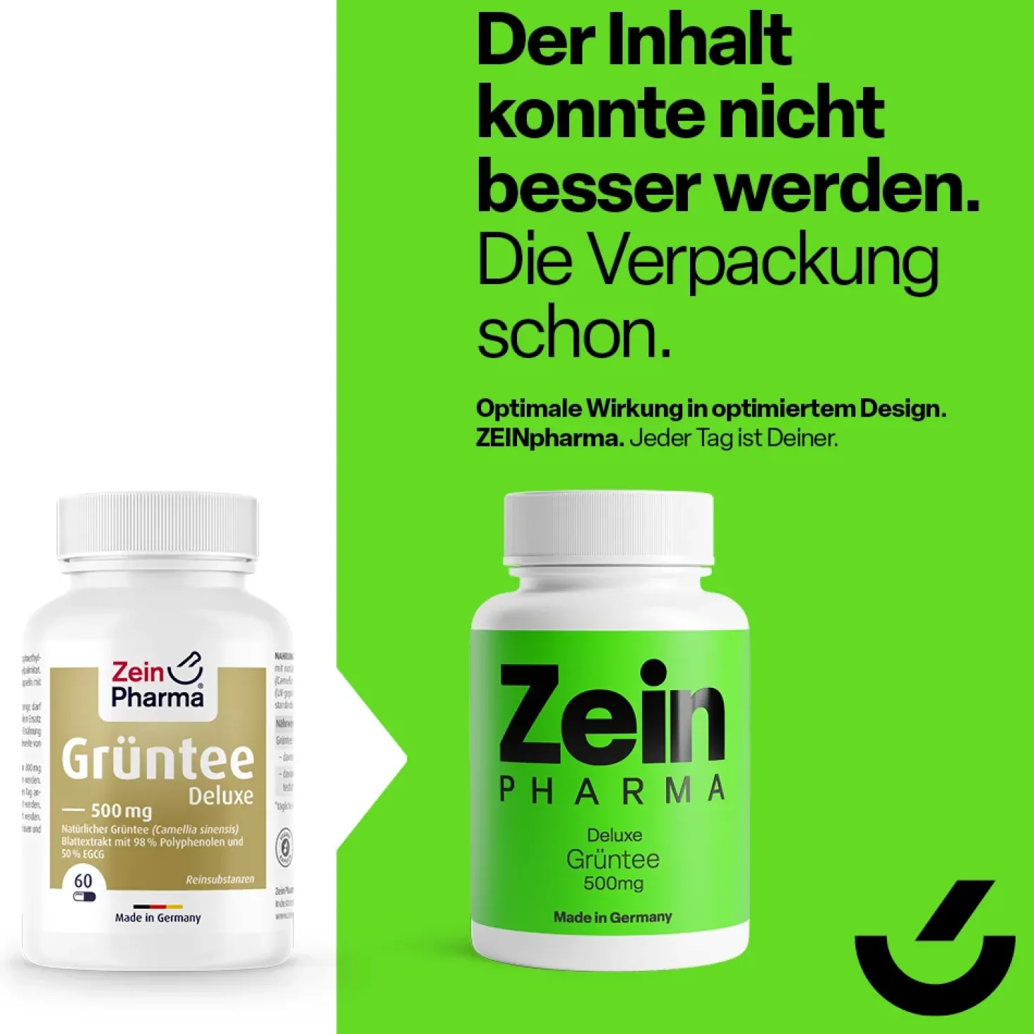 Grüntee Deluxe 500mg (60 Kapseln)