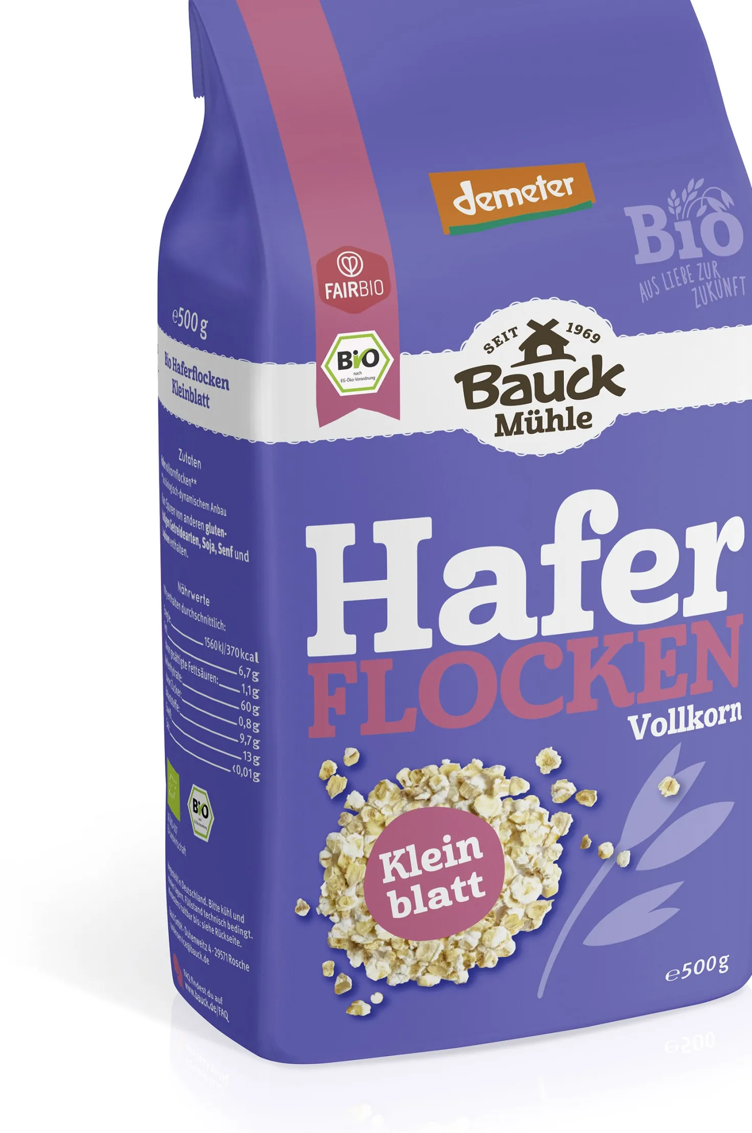 Haferflocken Kleinblatt bio (500g)