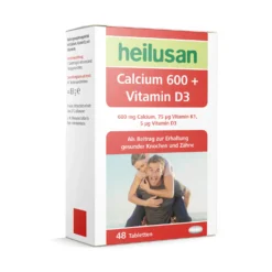 Heilusan Calcium 600 + Vitamin D3 (48 Tabletten)