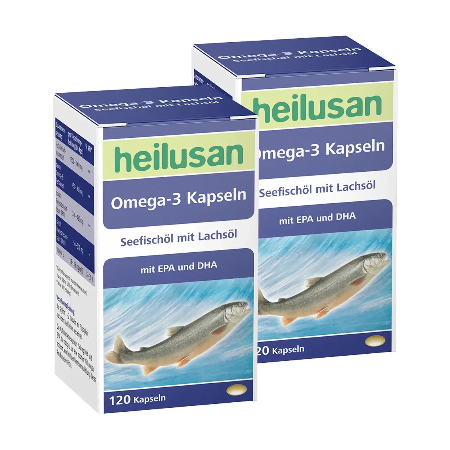 Heilusan Omega-3 2-Monatspackung (2x120 Kapseln)