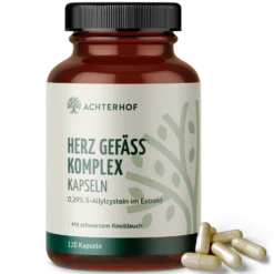 Herz Gefäß Komplex mit schwarzem Knoblauch (120 Kapseln)