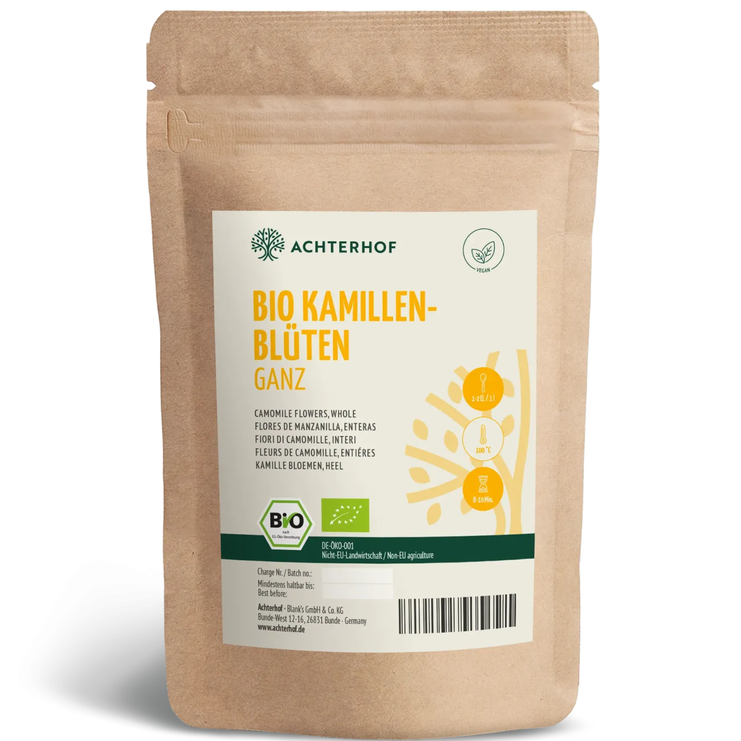 Kamillenblüten ganz Bio (1000g)