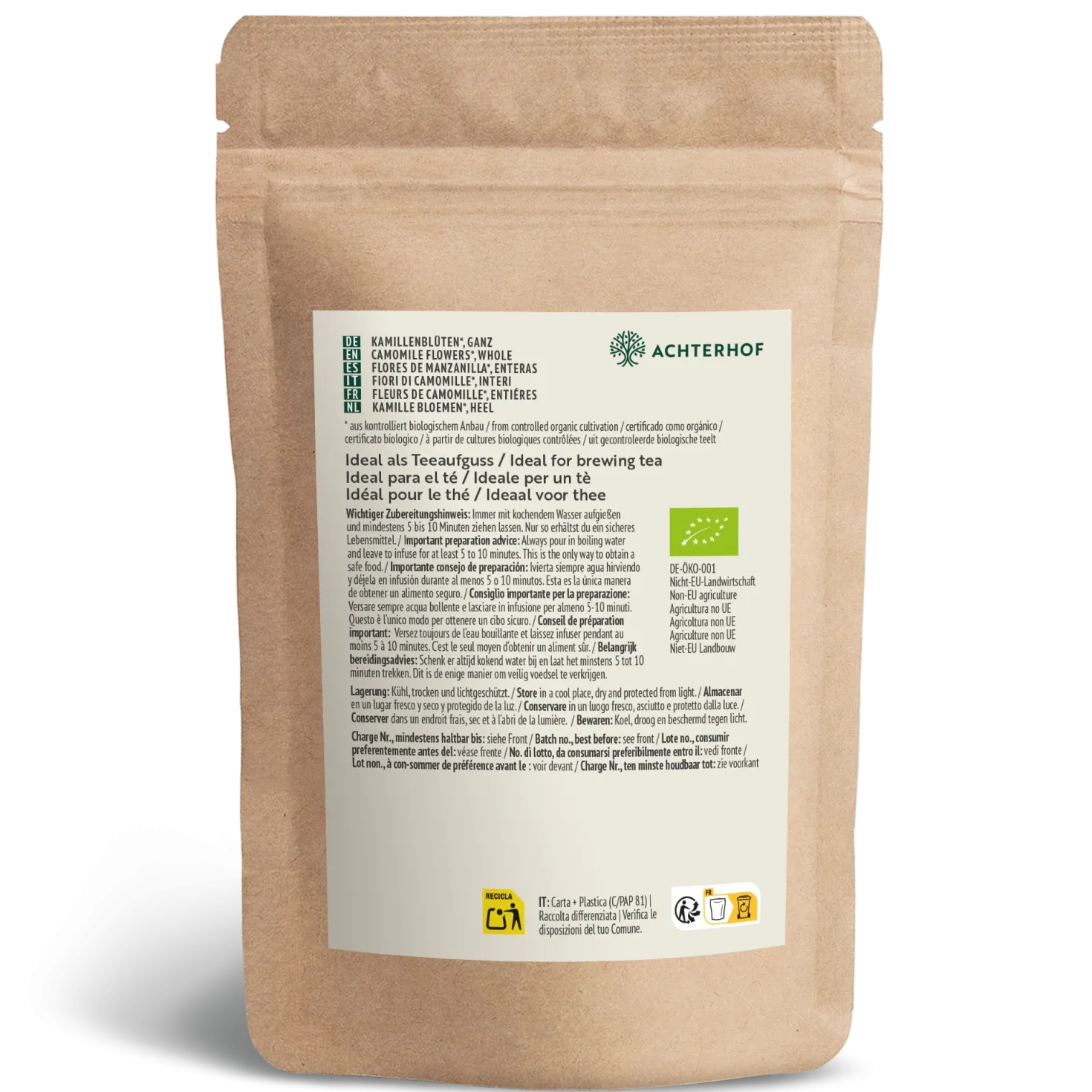 Kamillenblüten ganz Bio (1000g)
