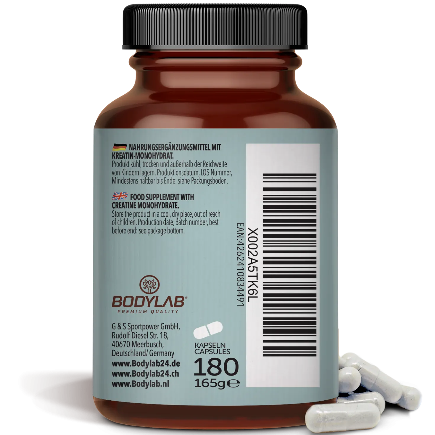 Kreatin Monohydrat (180 Kapseln)