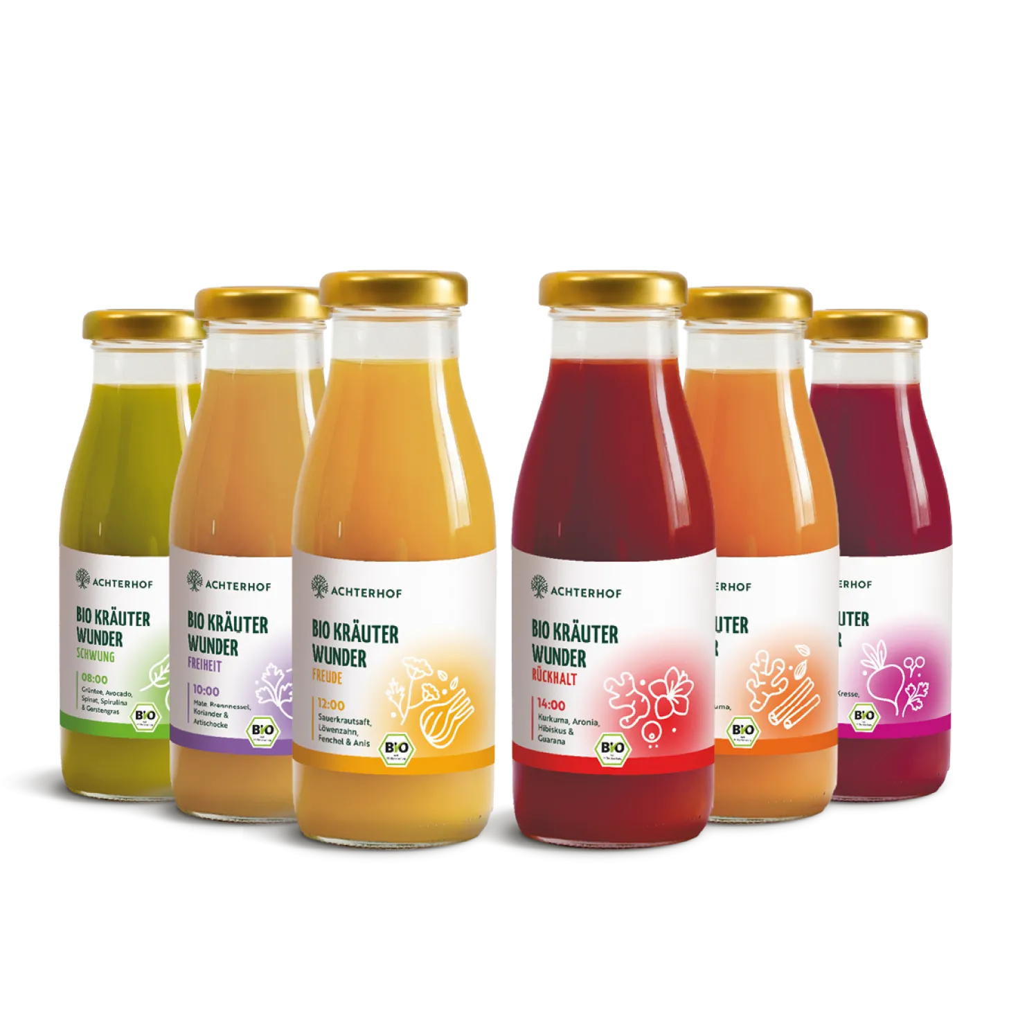 Kräuterwunder Bio Fastenkur 1-7 Tage (6 Flaschen pro Tag)