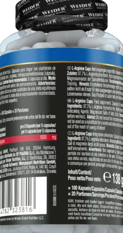 L-Arginine (100 Kapseln)