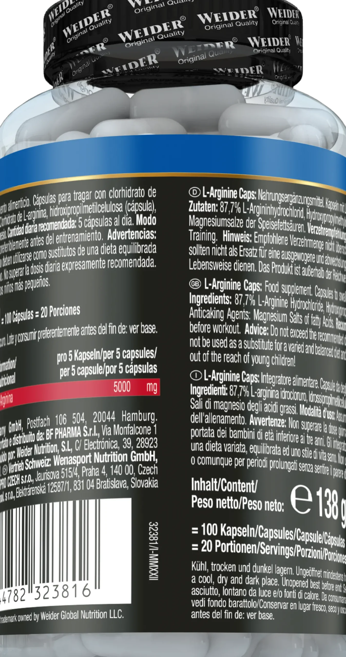 L-Arginine (100 Kapseln)