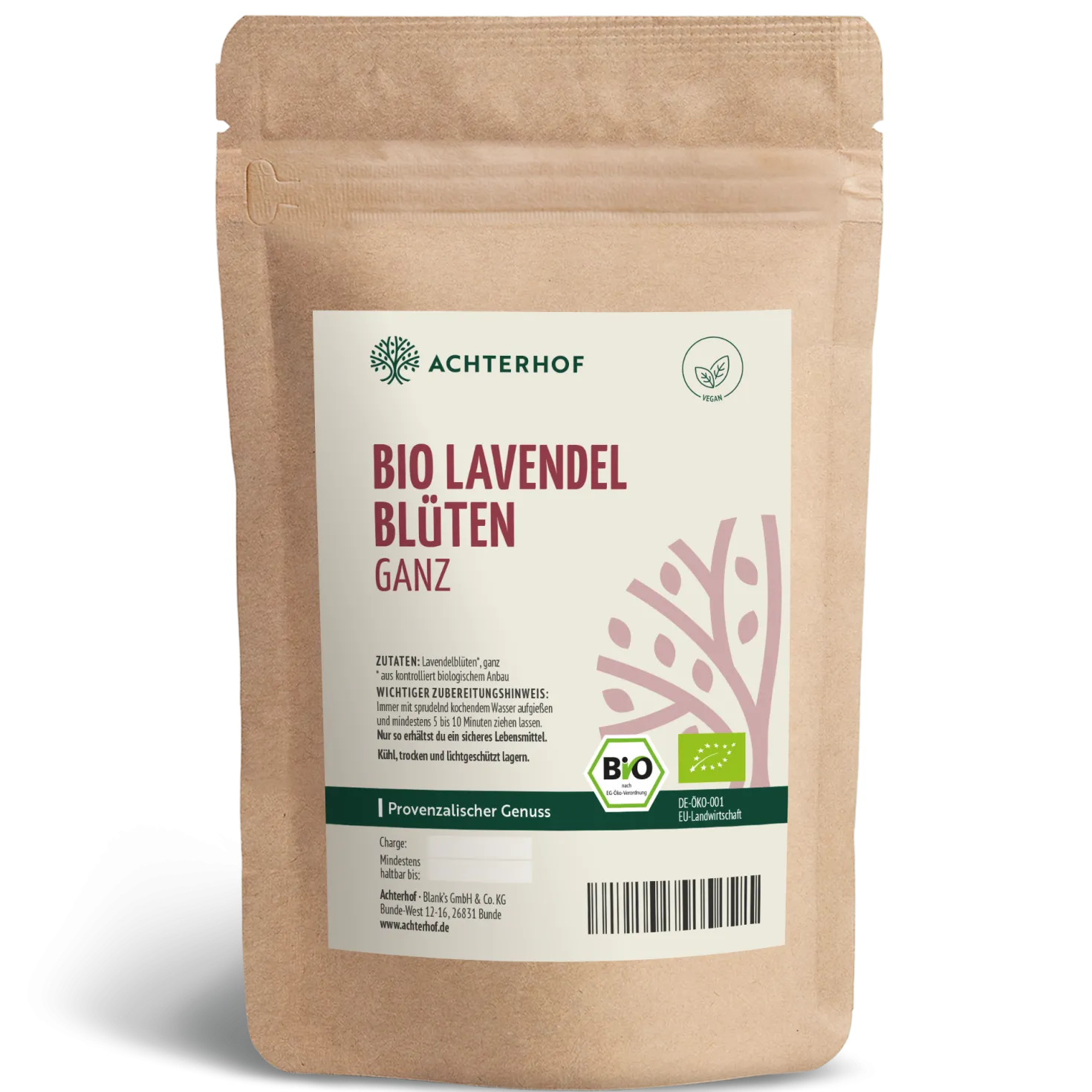 Lavendelblüten ganz Bio (500g)