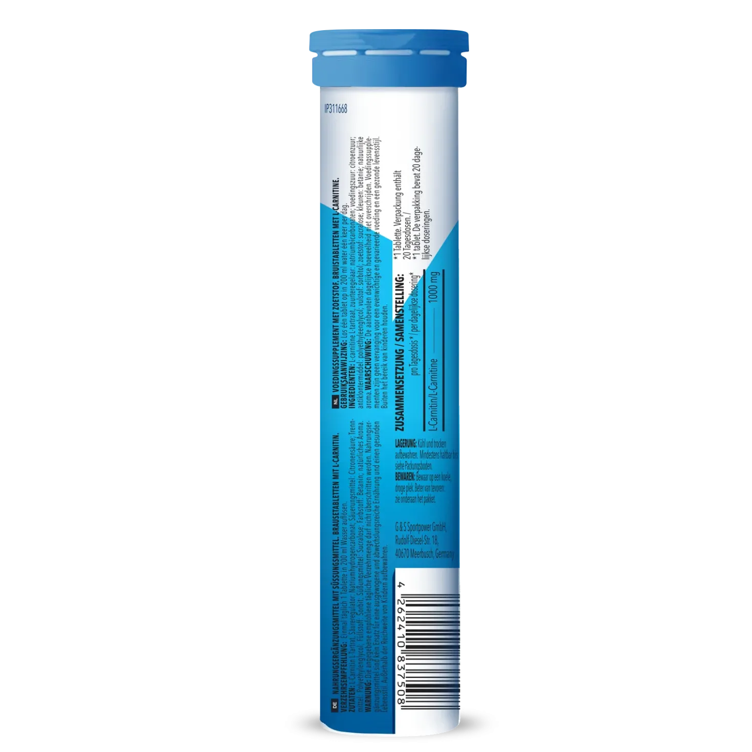 L-Carnitine - 20 Brausetabletten - Raspberry Flavouring