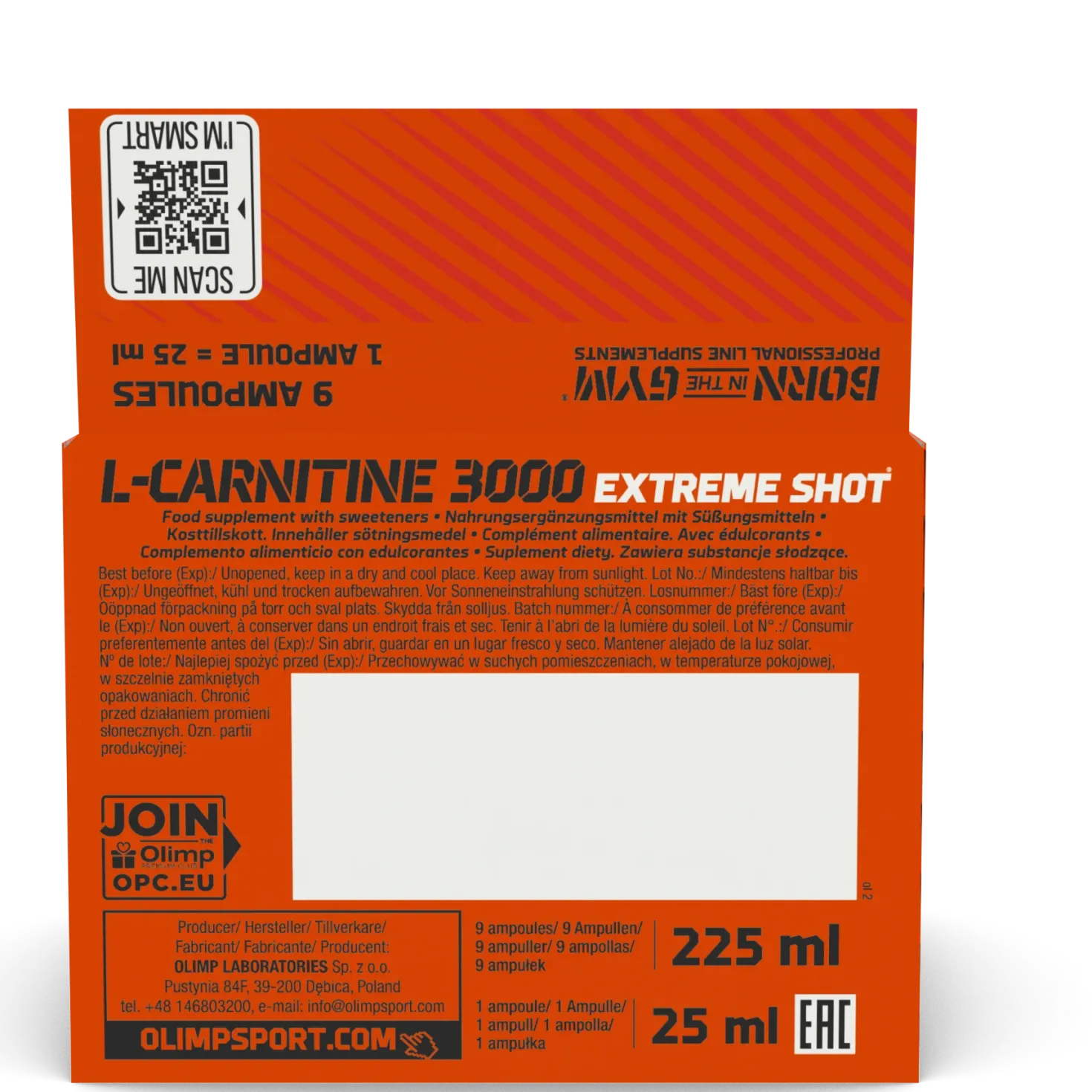 L-Carnitine 3000 Extreme Shot (9x25ml)
