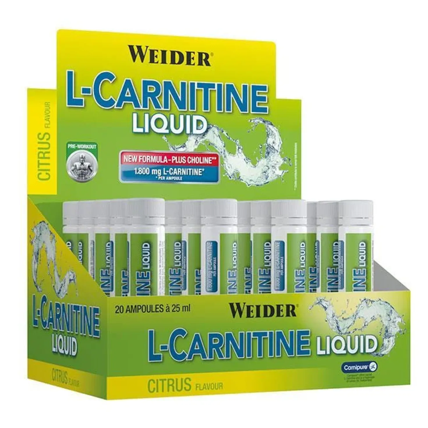 L-Carnitine Liquid 1.800 mg (20x25ml)
