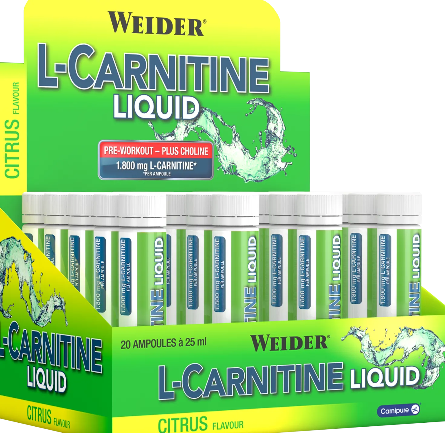 L-Carnitine Liquid 1.800 mg (20x25ml)