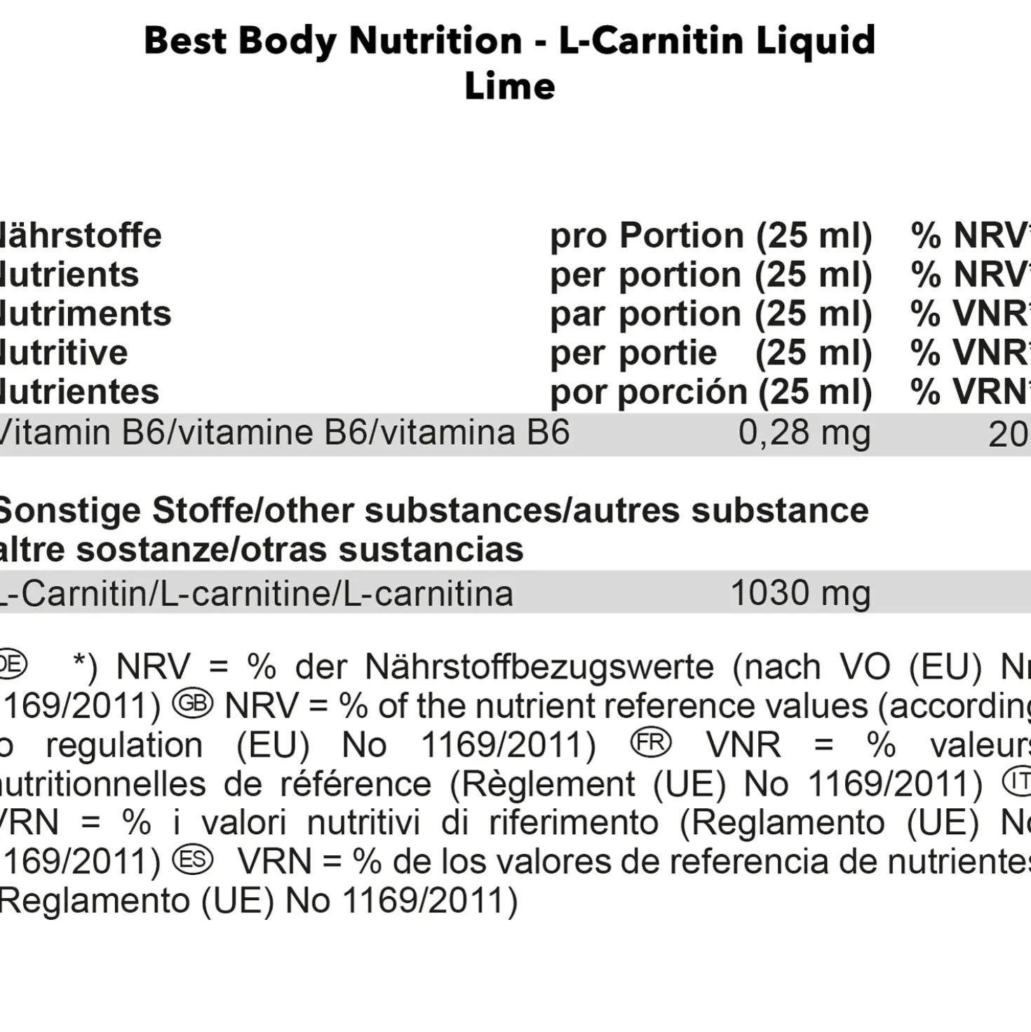 L-Carnitin Liquid (1000ml)