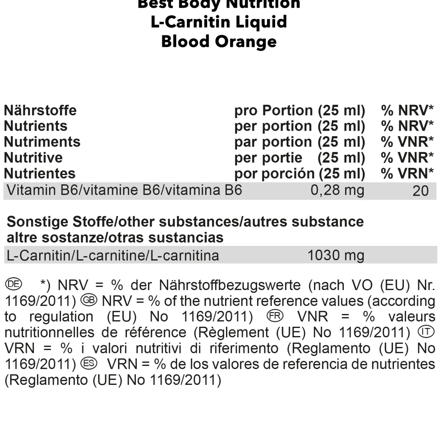L-Carnitin Liquid (1000ml)