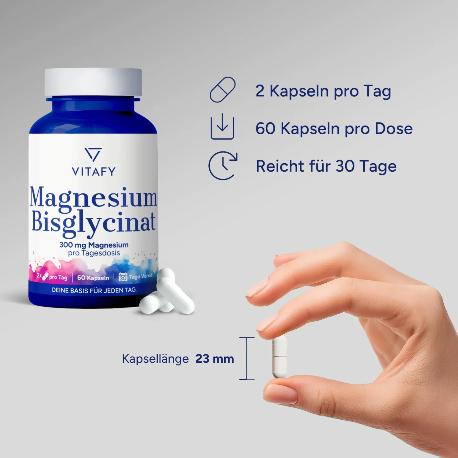 Magnesium Bisglycinat (60 Kapseln)