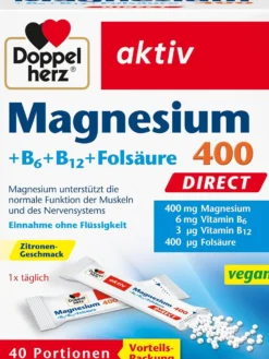 Magnesium 400 direct (40 Portionsbeutel)