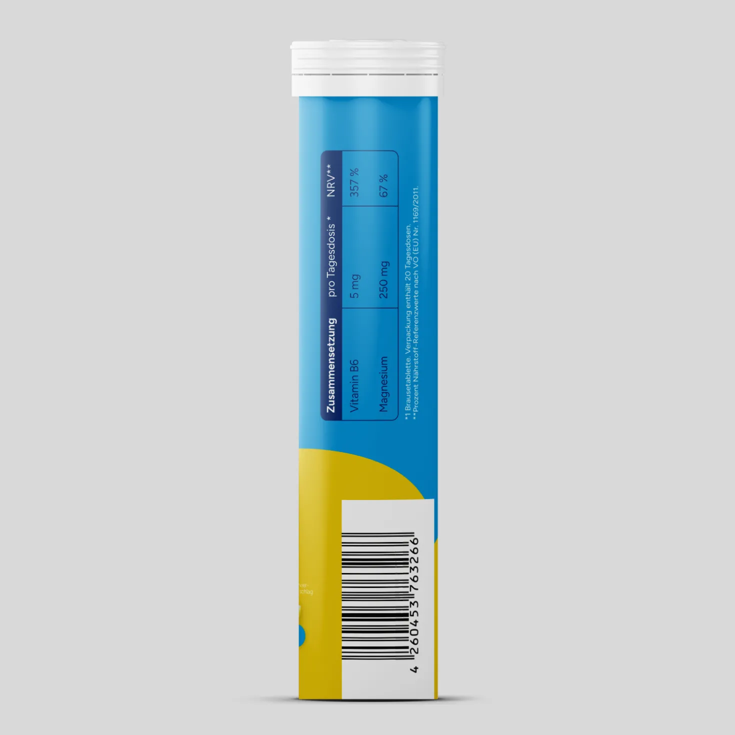 Magnesium + Vitamin B6 - Zitrone (20 Brausetabletten)
