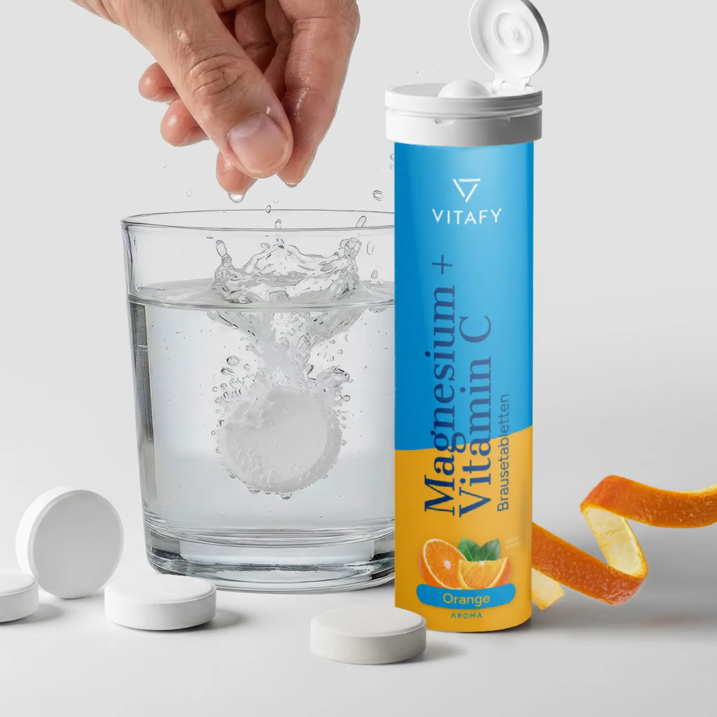Magnesium + Vitamin C - Orange (20 Brausetabletten)