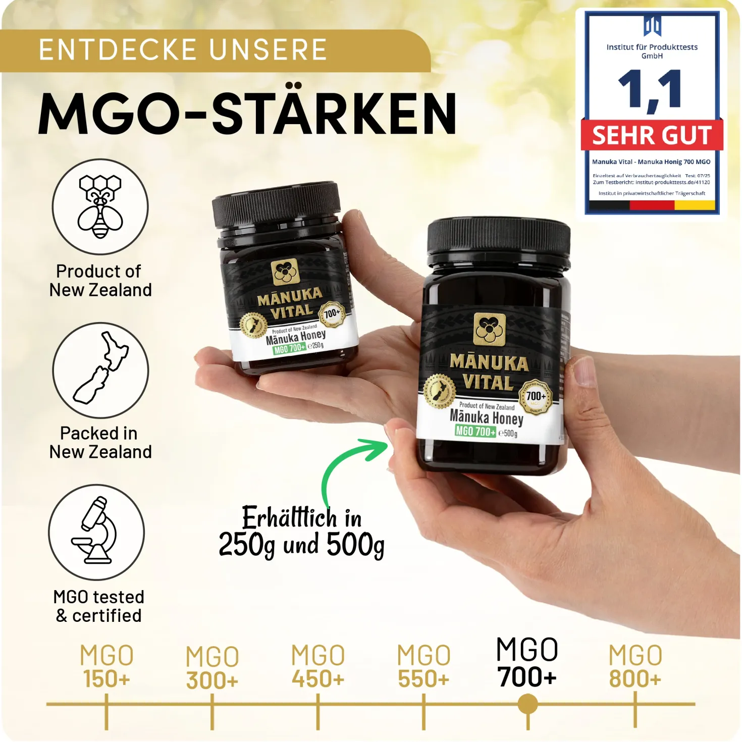 Manuka Vital Honig MGO 700+ (500g)